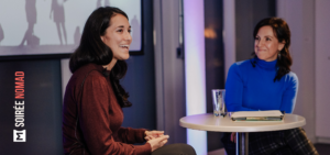 Myriam Laporte et Stéphanie Dupuis à la soirée NOMAD